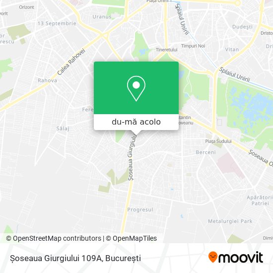Hartă Șoseaua Giurgiului 109A