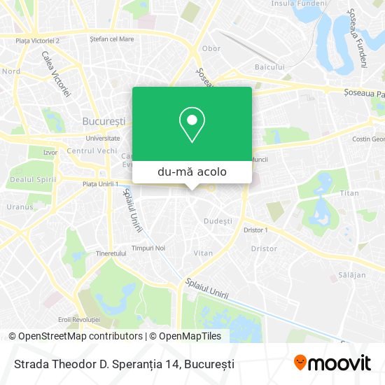 Hartă Strada Theodor D. Speranția 14