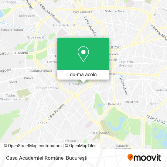 Hartă Casa Academiei Române