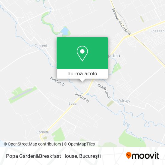 Hartă Popa Garden&Breakfast House