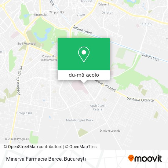 Hartă Minerva Farmacie Berce