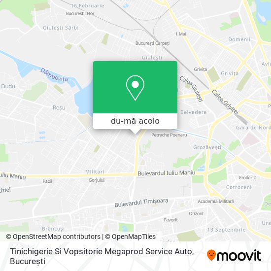 Hartă Tinichigerie Si Vopsitorie Megaprod Service Auto