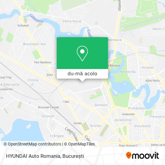 Hartă HYUNDAI Auto Romania