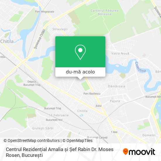Hartă Centrul Rezidențial Amalia și Șef Rabin Dr. Moses Rosen