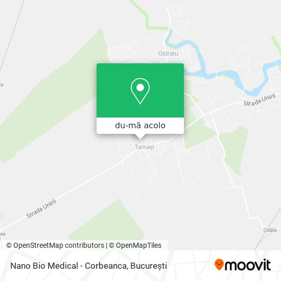Hartă Nano Bio Medical - Corbeanca