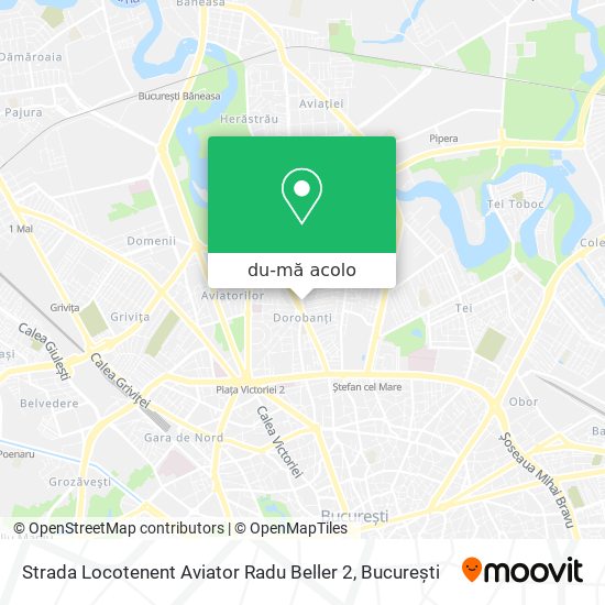 Hartă Strada Locotenent Aviator Radu Beller 2