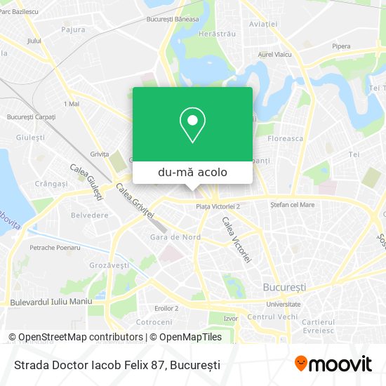 Hartă Strada Doctor Iacob Felix 87