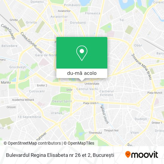 Hartă Bulevardul Regina Elisabeta nr 26 et 2