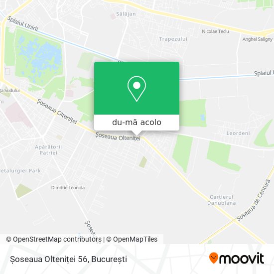 Hartă Șoseaua Olteniței 56