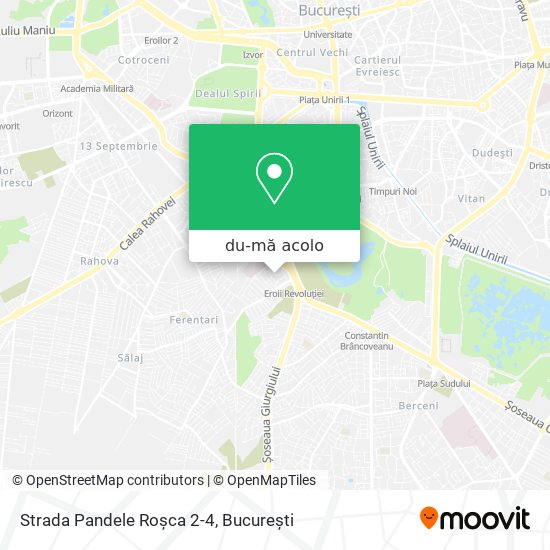 Hartă Strada Pandele Roșca 2-4