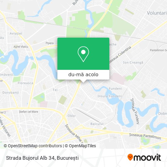 Hartă Strada Bujorul Alb 34