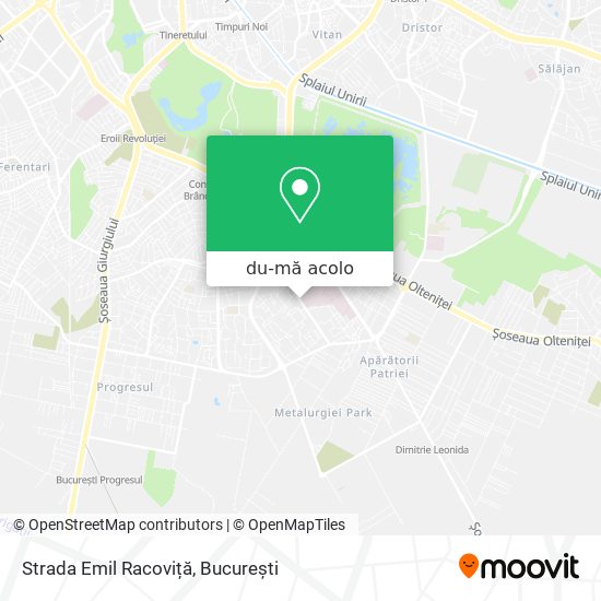 Hartă Strada Emil Racoviță