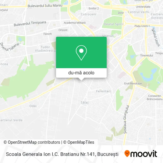 Hartă Scoala Generala Ion I.C. Bratianu Nr.141