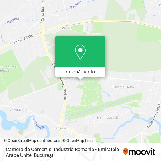 Hartă Camera de Comert si Industrie Romania - Emiratele Arabe Unite