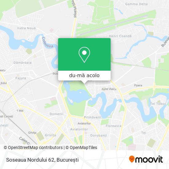 Hartă Soseaua Nordului 62