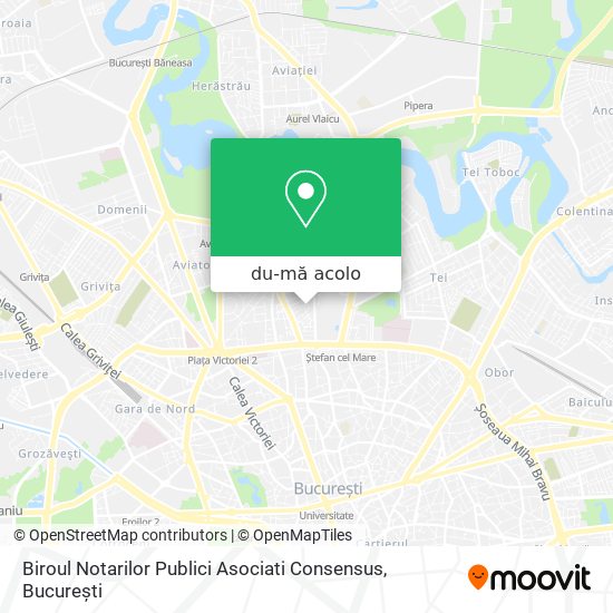 Hartă Biroul Notarilor Publici Asociati Consensus