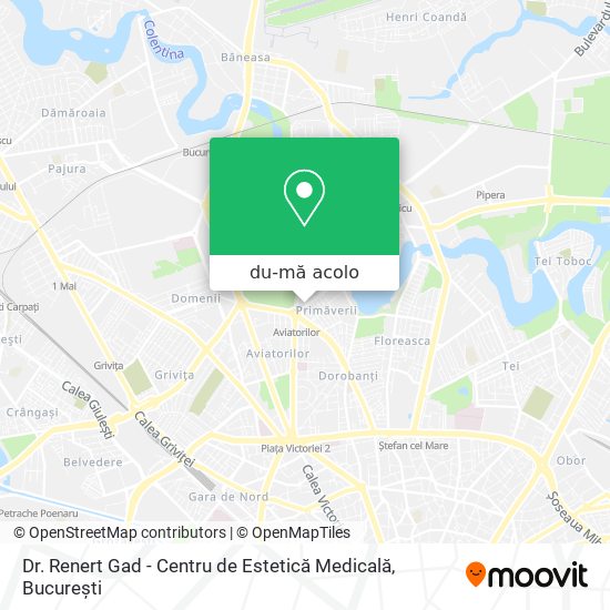 Hartă Dr. Renert Gad - Centru de Estetică Medicală