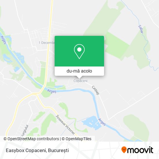 Hartă Easybox Copaceni