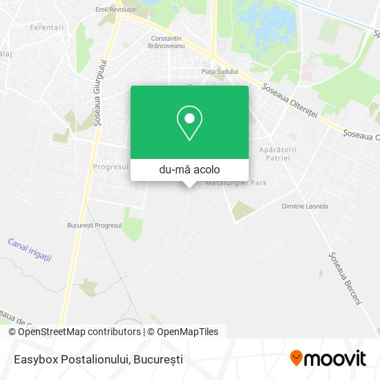 Hartă Easybox Postalionului