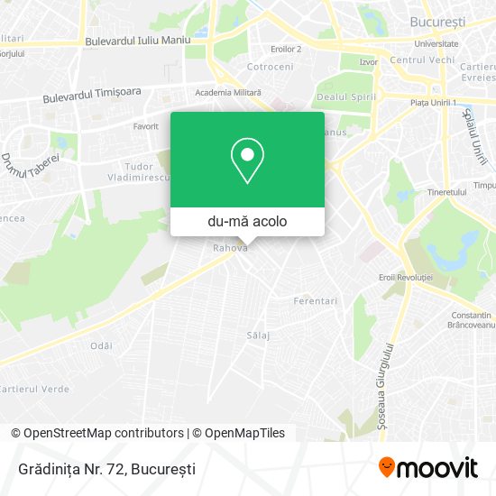 Hartă Grădinița Nr. 72