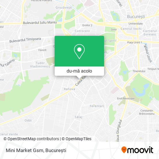 Hartă Mini Market Gsm