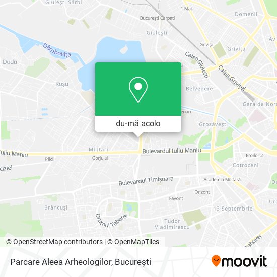 Hartă Parcare Aleea Arheologilor