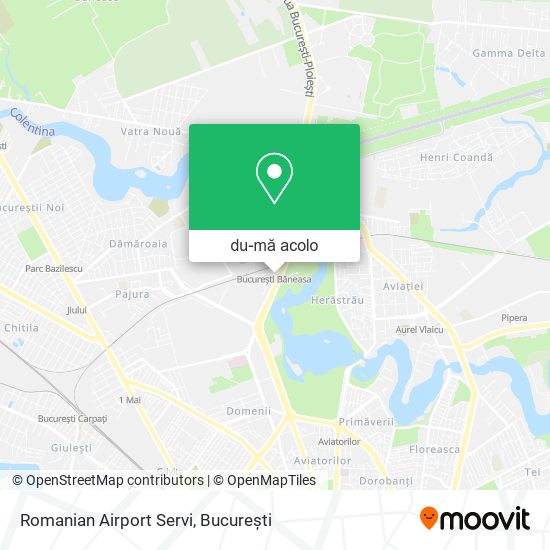 Hartă Romanian Airport Servi
