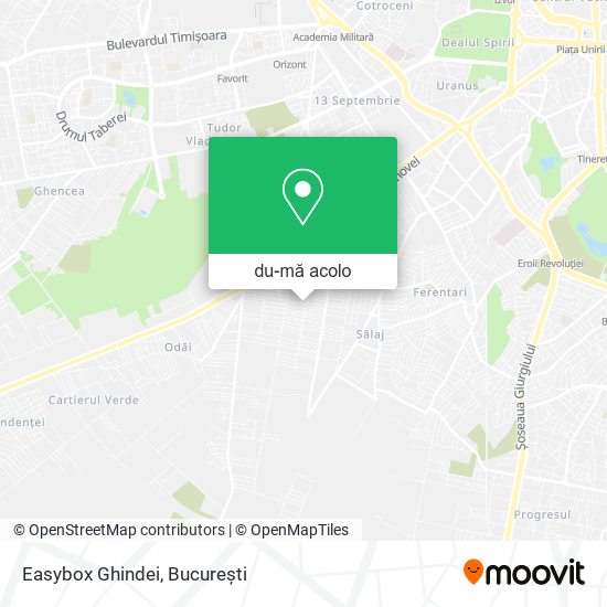 Hartă Easybox Ghindei