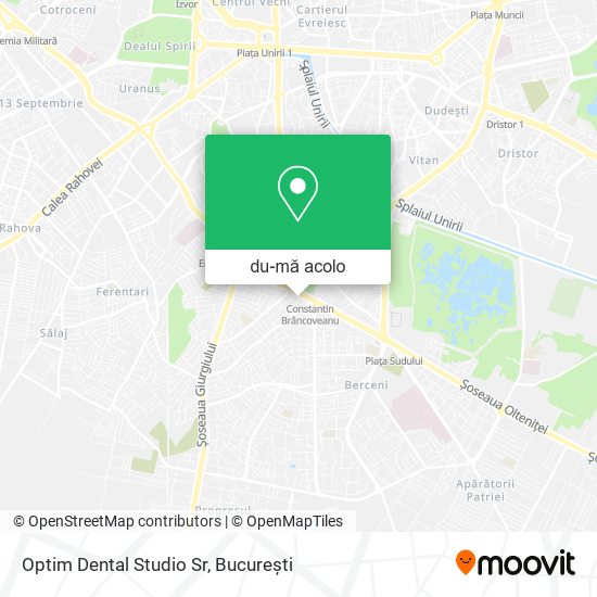 Hartă Optim Dental Studio Sr