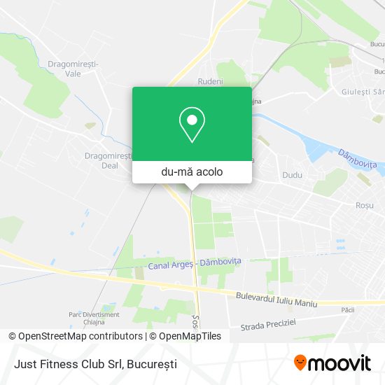 Hartă Just Fitness Club Srl