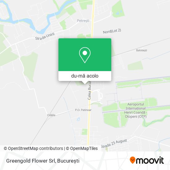 Hartă Greengold Flower Srl