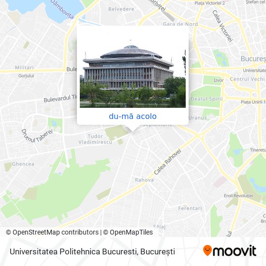 Hartă Universitatea Politehnica Bucuresti