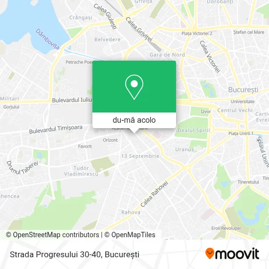 Hartă Strada Progresului 30-40