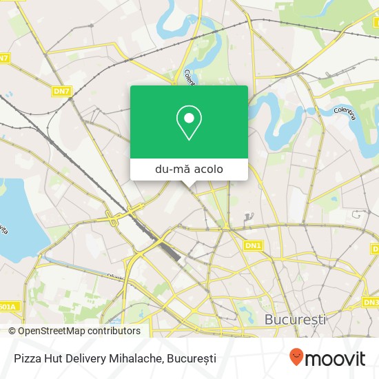Hartă Pizza Hut Delivery Mihalache