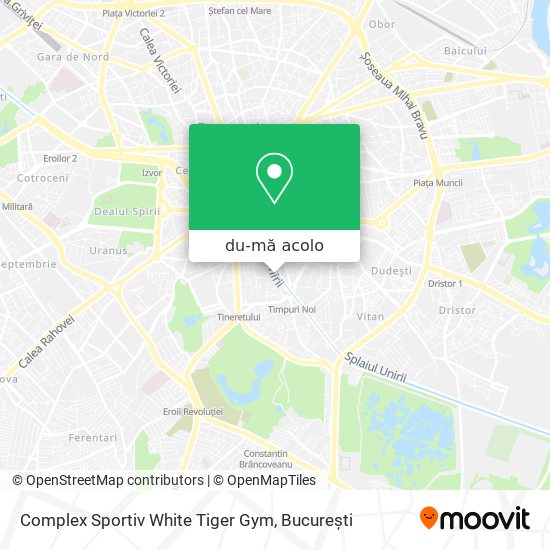 Hartă Complex Sportiv White Tiger Gym