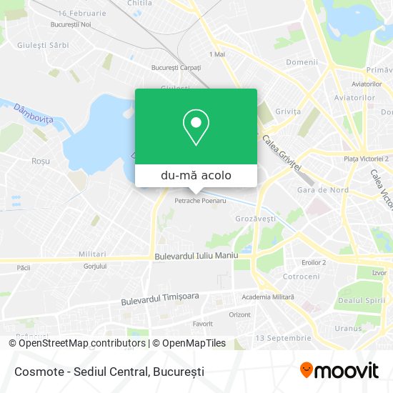 Hartă Cosmote - Sediul Central