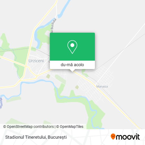 Hartă Stadionul Tineretului