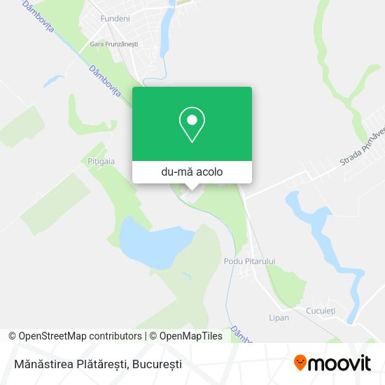 Hartă Mănăstirea Plătărești