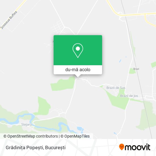 Hartă Grădinița Popești