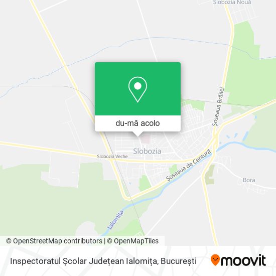 Hartă Inspectoratul Școlar Județean Ialomița