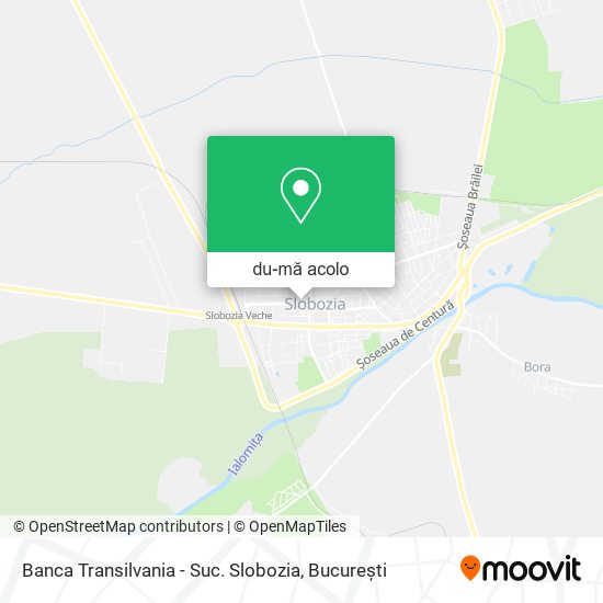 Hartă Banca Transilvania - Suc. Slobozia