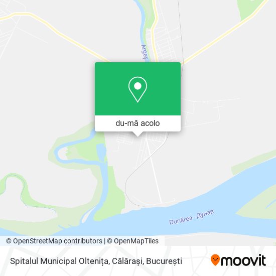 Hartă Spitalul Municipal Oltenița, Călărași