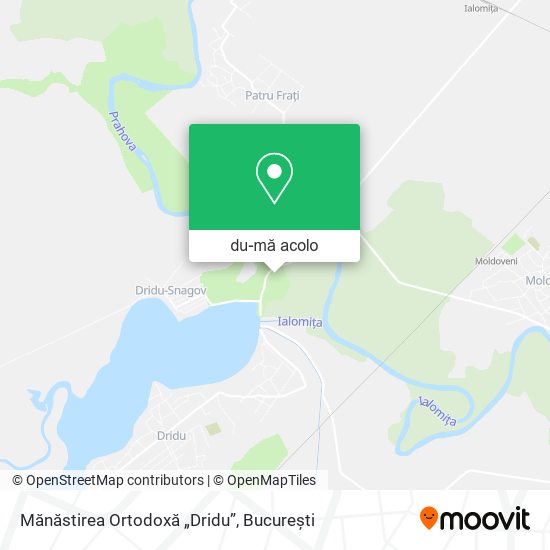 Hartă Mănăstirea Ortodoxă „Dridu”