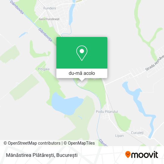 Hartă Mânăstirea Plătărești