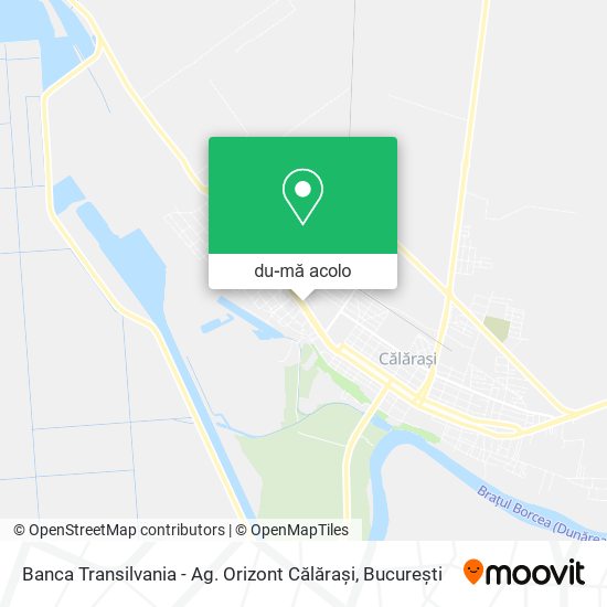 Hartă Banca Transilvania - Ag. Orizont Călărași