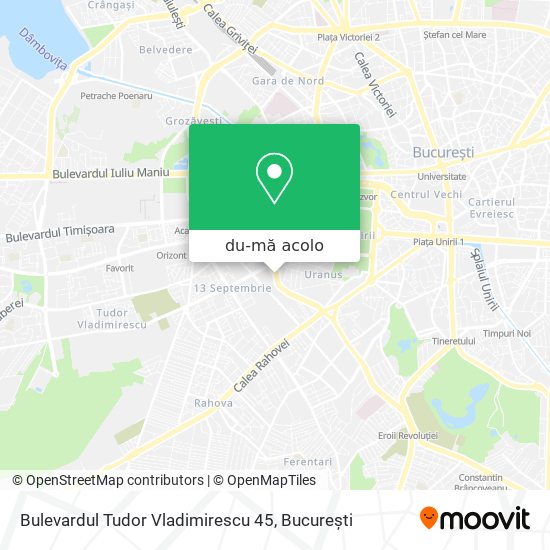 Hartă Bulevardul Tudor Vladimirescu 45