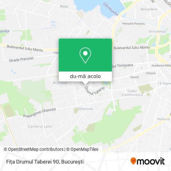 Hartă Fița Drumul Taberei 90