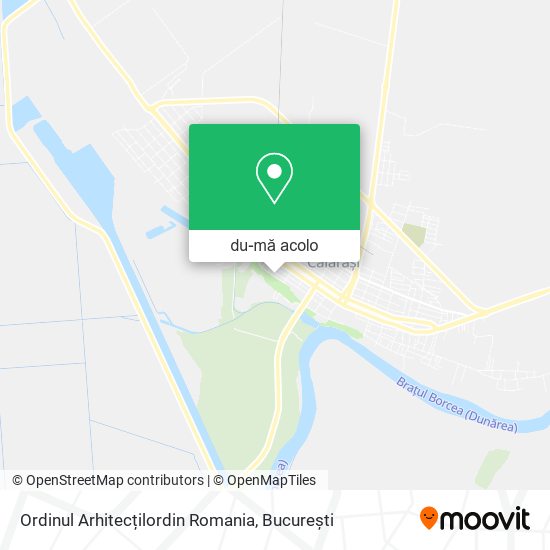 Hartă Ordinul Arhitecțilordin Romania