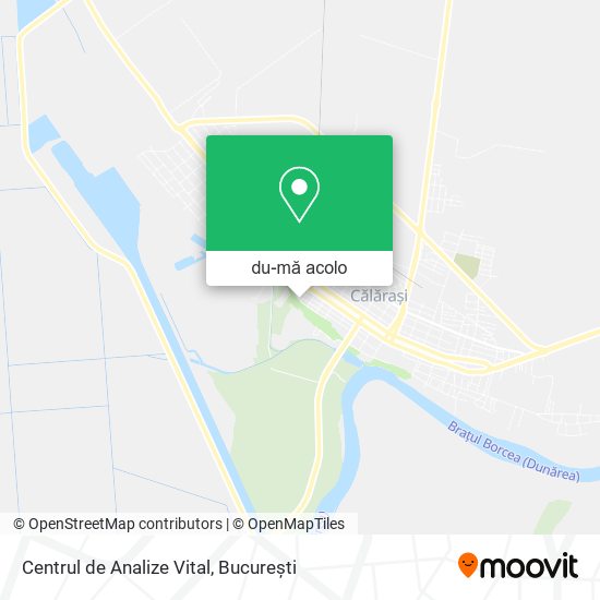 Hartă Centrul de Analize Vital