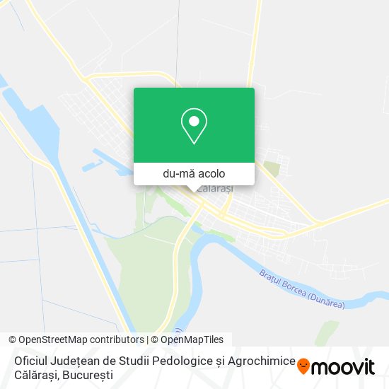 Hartă Oficiul Județean de Studii Pedologice și Agrochimice Călărași